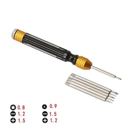 6-DELAR VERKTYGSSATS för mobiler, surfplattor