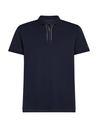 Tommy Hilfiger | Zip Liquid Cotton Reg Polo | M