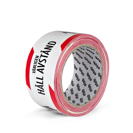 etab 9243 Tape Sort/rød, med tryk, Maskintilbehør & forbrugsvarer