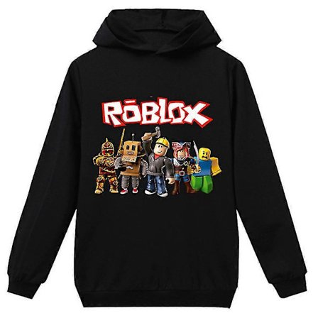 Roblox Spil Børn Drenge Hættetrøje Langærmet Hættetrøje Casual Pullover Toppe Aktivt Tøj
