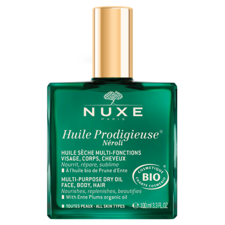 NUXE Huile Prodigieuse Multi-Purpose Dry Oil Spray Néroli, 100 ml