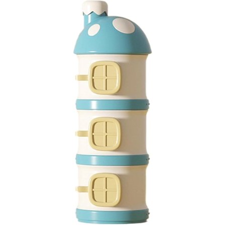 Rejsebeholder til Modermælkserstatning, 3-lags Mælke Pulver Dispenser, Bærbar Erstatningsholder, Spildsikker Madningsforsyning, 