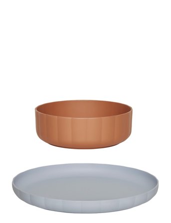 OYOY MINI | Pullo Plate & Bowl - Set Of 2 | Ø 20 CM x 20