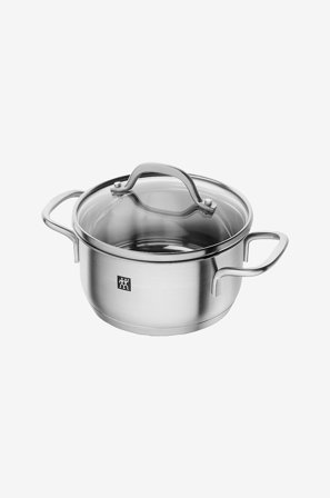 ZWILLING - Kasserolle Pico med glasslokk 1 L 14 cm - Sølv - Gryter & kasseroller - Fra Homeroom