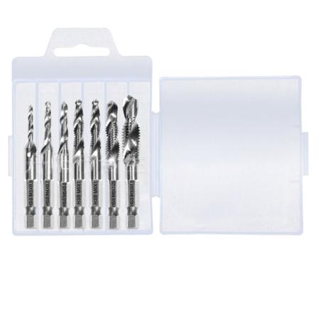 4341 Metriska Borrkranar 7-pack Silver