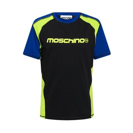 Moschino T-shirt with logo , Zwart , Heren , Maat: M