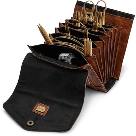 Muud Betina Oppbevaringsveske Utskiftbare-Rundpinner Rich-Brown