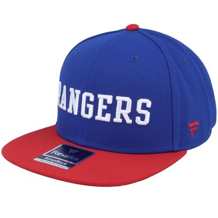 Fanatics - New York Rangers Iconic Color Blocked Deep Royal/Red Snapback Snapback Blue Cap - NHL @ Hatstore