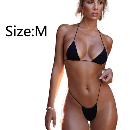 Women's Halterneck String Bikini Set Sexy Thong Two Piece Swimsuit