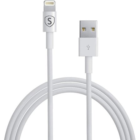 SiGN Lightning-kabel till iPhone / iPad, 2.4A, 12W, MFi-certifierad - 3m