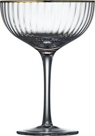 LYNGBY GLAS Cocktailglass Palermo Gold 31,5cl 4stk
