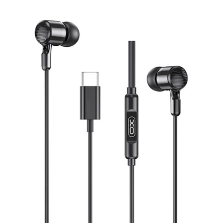 in-Ear USB-C Stereo hörlurar för Samsung / iPhone 15/16/17 och Mobil med USB-C Kontakt Svart
