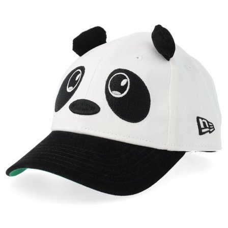 New Era - Vit adjustable Keps - Kids Corduroy Visor Ears 9FORTY White/Black Adjustable @ Hatstore