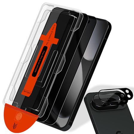 2-Pack Google Pixel 10 Pro Privacy Skärmskydd & 2-Pack linsskydd - Härdat Glas | [Automatisk Installation] - Bubbelfritt