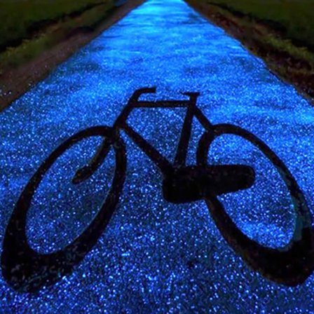 Glow i mörka stenar - 300 lysande trädgårdsstenar - Trädgård Luminous Stones Utomhusdekor Glow Vatten Fisk Tank Grus, Akvarium Dekorationer (Blå)