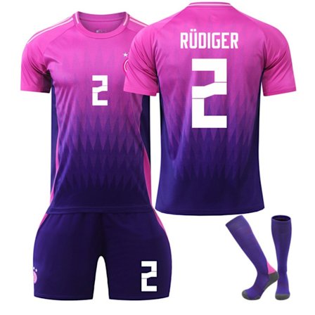 2024 Saksa vieraspelipaita nro 2 Antonio Rudiger pelipaita L 2 Rudiger