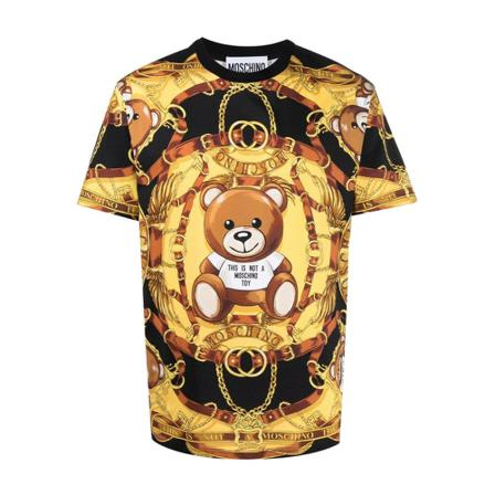 Moschino T-shirt , Zwart , Heren , Maat: S