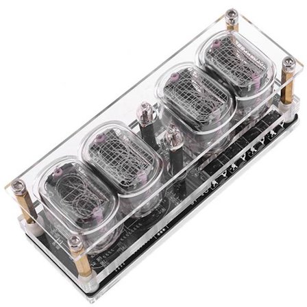 4-sifret akryl bordklokke med pustelys og bevegelser med høy nøyaktighet