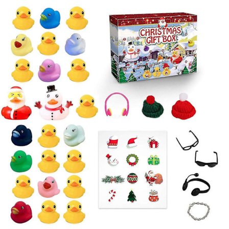 24 Nedtællings Blind Box, Gummi Blind Box Æske