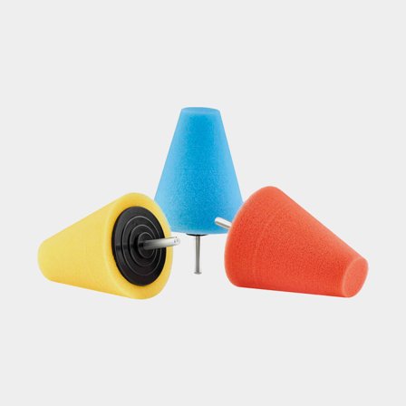 1852 Konformad polerrondell, Set m 3 st, grov, medium, mjuk