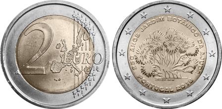 Portugal 2018 - 250 års jubilæum for Ajudas botaniske have - 2 euro mønt