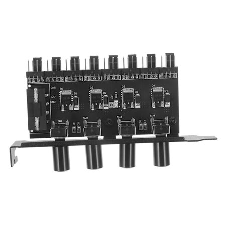 PC Vifte Hub Kontroller med Hastighetskontrollknapper Multi Vifte Tilbehør