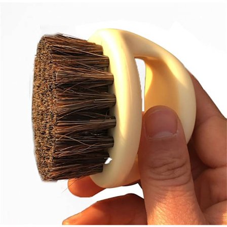 Svart bilvård detaljborste mjuk för interiör, lädersäte, tak