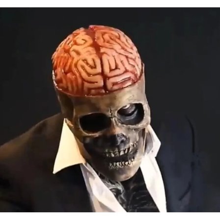 Halloween Latex Mask Skalle Mask Horror Dekoration Helhuvud Hjälm Rörlig Käke Masker Presenter Festdräkt Exorcist skrämmande mask