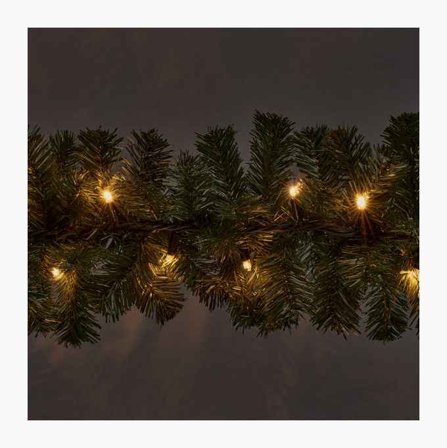 Ljusslinga 100 LED varmvit 7 5 m vit utbyggbar girlang