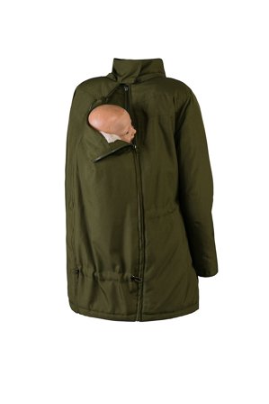 Wombat Wallaby Graviditets- og bærejakke Forest Green/Beige XXXL, Børn & Forældre, Babyudstyr, Bæreseler