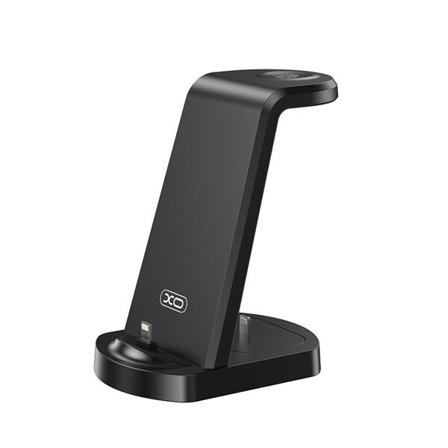 XO 3-in-1-latausteline Lightning-liittimellä ja 15W pikalatauksella - Svart