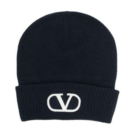 Valentino Garavani Beanies blå, Dam Hattar, Dam, Storlek: ONE SIZE
