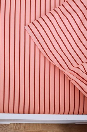 Jotex - Mini Faconsyet Lagen Tremmeseng Økologisk Pink/rostfärgad - SIMA - Køb Lagener hos Jotex