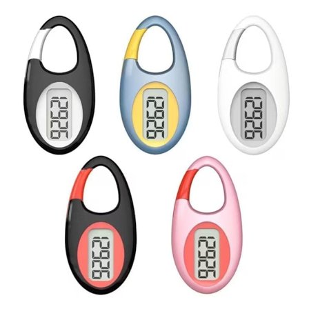 Pedometer for Walking, Simple Step Counter with Lanyard & Carabiner Clip for All Ages