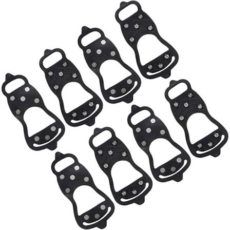 Jääraudat, lumipitoiset liukuesteet, silikoniset krampit, nastat, piikit kengille ja saappaille, koko M