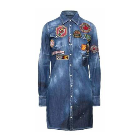 Dsquared2 Dress , Blauw , Dames , Maat: S Casual jurken