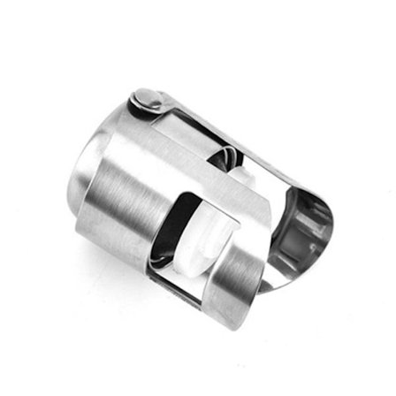 Guld champagnepropp, silverfärgad designad i Frankrike, förslutare