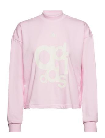 W Bluv Crew Sport Sweat-shirts & Hoodies Sweat-shirts Pink Adidas Sportswear