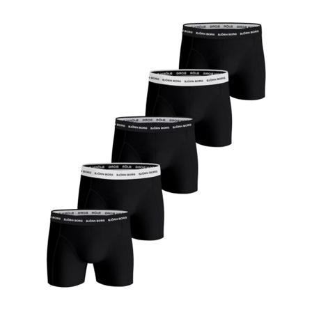 Björn Borg Solid Sammy 5-pack Boxers Black L