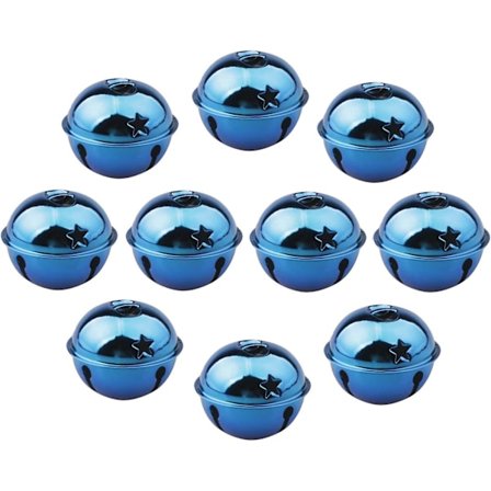 10 st klockor julgransprydnader flerfärgade klockor julgranhänge klocka för juldekoration