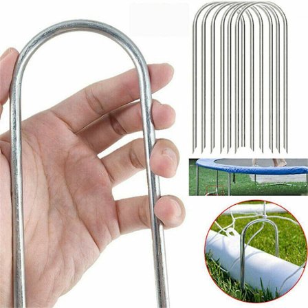 10x jordankre, jordspyd, teltpløkker, stål jordankre, teltpløkker