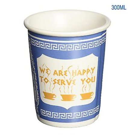 300ml Keramik Kop 'Vi er glade for at servere dig' Kaffe Kop til Køkken Kaffebutik Restaurant