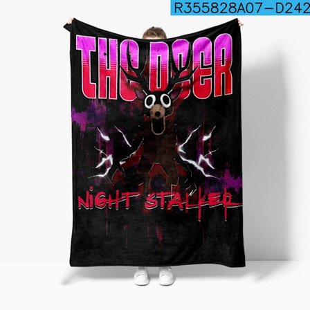 99 Nights in the Forest Flanellfilt | Mjuk Tryckt Plyschfilt | Mysig Filt för Tupplurar *L style*S (130x150cm)