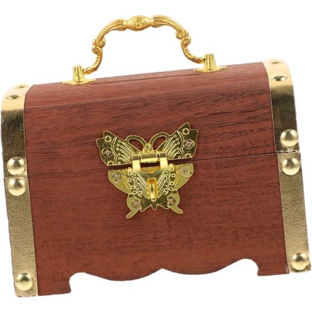 Håndlavet Smykkeskrin i Træ med Låg