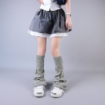 Jalkojenlämmittimet Jalkasukat VAALEANHARMAA