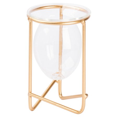 Egnet til bryllupsdekorationer (stor størrelse - guld), metalstrømsvaseholder