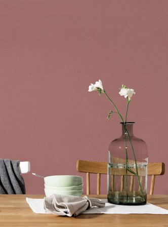 Duro Tapet, Sten 352-09 Enfärgad & Randig, L, Röd, Färg & tapeter