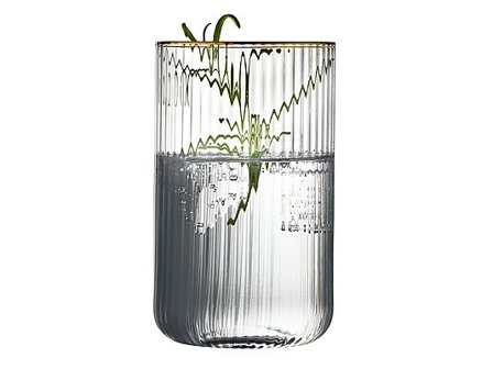 LYNGBY GLAS Highball Palermo Gold 50cl 4stk