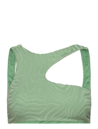 Second Wave Assymetrical Tank Swimwear Bikinis Bikini Tops Bandeau Bikinitops Grønn Seafolly*Betinget Tilbud