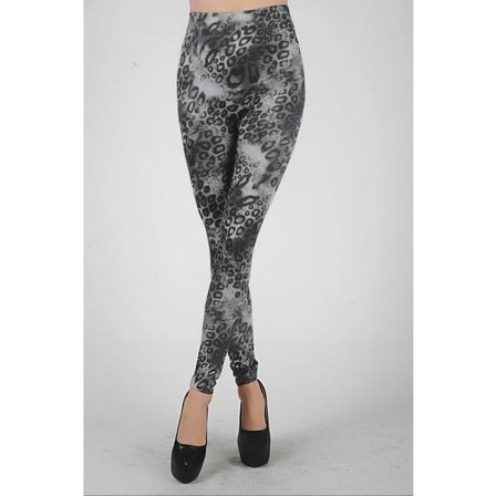 Grey Leopard Spot Leggings